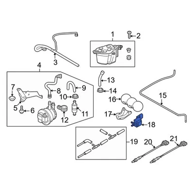 For Audi Q7 2007-2012 Audi 06E906517A Vapor Canister Purge Solenoid - Image 1 of 4