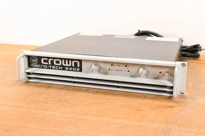 Crown Macro-Tech 2402 2-Channel Power Amplifier CG01UDW - Image 1 of 4