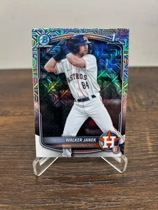 2025 Bowman Chrome Walker Janek 1st Bowman Mojo Refractor #BCP-15 Astros - Picture 1 of 2