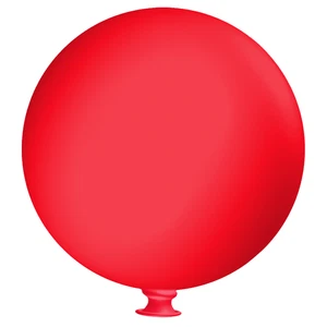 Red 48" Latex PLAIN BALLOON Giant Balloons Party Birthday Wedding 4 Foot - Picture 1 of 2