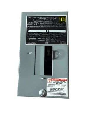 Square D QO2L30S Load Center – 2-Space 30A Indoor Circuit Breaker Panel - Image 1 of 4