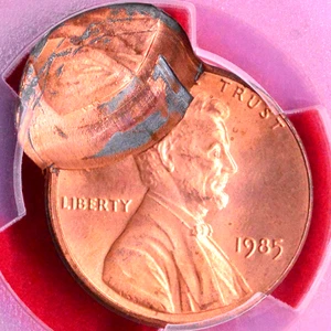 1985 DOUBLE STRUCK ERROR LINCOLN MEMORIAL CENT! PCGS MS-66 RD - Picture 1 of 3
