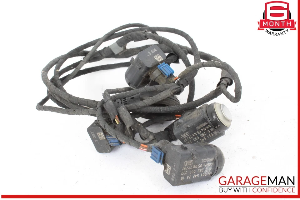 06-12 Conjunto de arnés de cables sensor de estacionamiento parachoques trasero PDC Mercedes W164 ML500 Foto 1 de 4