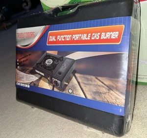 QUEMADOR DE GAS PORTÁTIL DE DOBLE FUNCIÓN AL AIRE LIBRE VERDADERO CON ESTUCHE Camping, puerta trasera, caza - Imagen 1 de 2