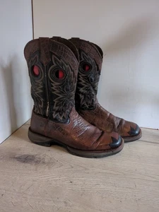 Durango Cowboy Boots Size 11 UK Toe Repair Rebel Leather Quality Brown Good... - Picture 1 of 12