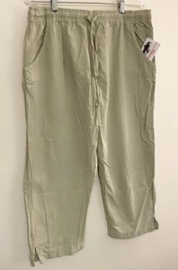 Pantalon cargo femme Ragton USA Capri vert - Photo 1/8