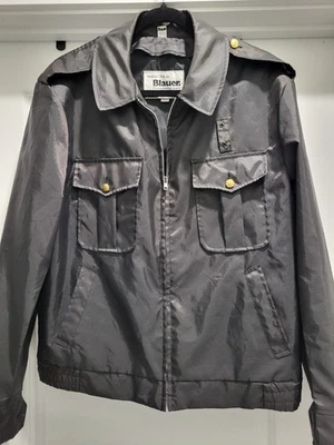 Blauer Tactical 3 Season Police Nylon Bomber Jacket Large Gold Buttons  - Image 1 of 4