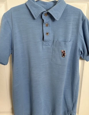 Lucky Light Blue S/S Polo Shirt, Boys Youth Small (7-9), Embroidered Logo - Image 1 of 4