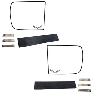 Set of 2 Mirror Glasses  Driver & Passenger Side Upper Heated for Chevy Pair - Picture 1 of 12