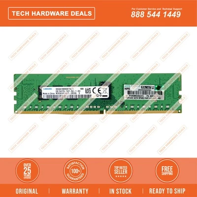 819410-001 HPE 8 GB (1x8 GB) rango único x8 DDR4-2400 CAS-17-17 registrado M Foto 1 de 2