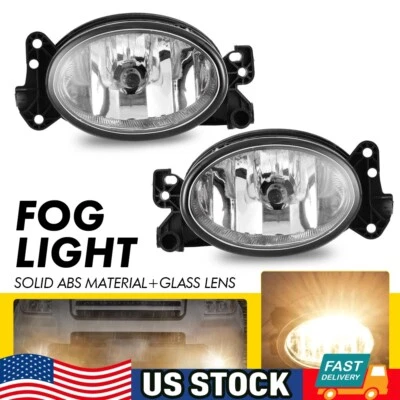 Front Fog Light Set For 2006-2011 Mercedes Benz ML350 2008-2011 C300 with Bulb - Image 1 of 4