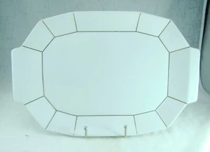 Mikasa Formal Facets GOLD LINING L9905 14 1/4" Handled Platter - Picture 1 of 7
