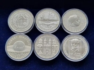 6x 10 Euro Münzen Gedenkmünzen BRD Deutschland 2005 kompl. bankfrisch 925 Silber - Bild 1 von 2