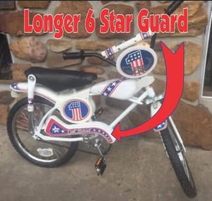 Evel Knievel 16" Bicycle Long Guard Only AMF BMX Decal Huffy Reproduction - Picture 1 of 2