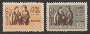 1965 N. Vietnam Stamps Lenin, 95th Birth Anniv. Scott # 342-343 MNH - Picture 1 of 1