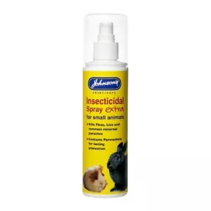 Johnson's Insecticidal Spray Extra for Small Animals 150ml Kills Fleas & Lice - Picture 1 of 2