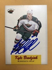 Kyle Brodziak Signed Minnesota Wild Card 1
