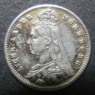 Toy coin - Four shillings 1887 but not WPI - magnetic, so steel? R#514d unlisted