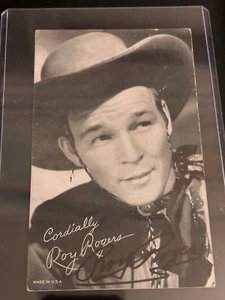ROY ROGERS Signed / Autographed Arcade Exhibit Card - Extremely Rare !! - Picture 1 of 3