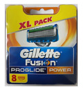 Geniune Gillette Fusion Proglide Power Razor Refill Blades, 8 Catridges NEW