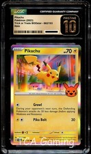 CGC 10 PRISTINE Pikachu 062/193 HOLO PROMO Trick or Trade Halloween Pokemon Card