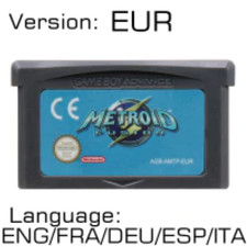 New Metroid Fusion Zero Mission Game Boy Advance Color GBA GBC Nintendo 32 bit