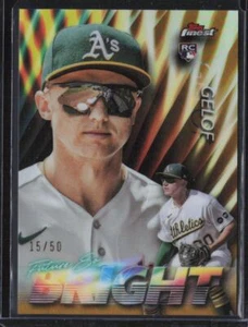 Topps Finest Zack Gelof 2024/50 #FSB-13 FUTURE SO BRIGHT GOLD - Imagen 1 de 2