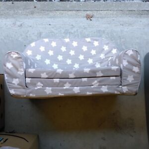DELSIT Toddler Couch & Kids Sofa-European Made 2in1 Flip Open Double Foam Sofa 