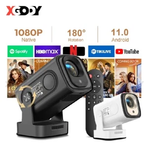 XGODY 4K FHD 18000LMS LED Projector 1080P Home Theater WiFi Bluetooth Android TV - Picture 1 of 26