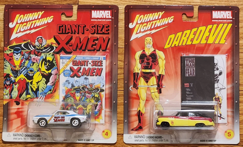 Johnny Lightning Marvel Comics Cars X-Men '69 Camaro Daredevil Bumongous - Image 1 of 1