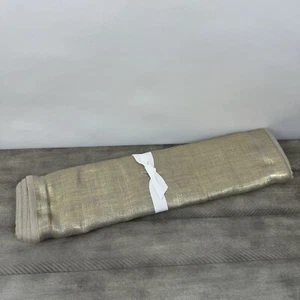 Pottery Barn Metallic Jute Table Runner Gold 22”x108" Large NWOT - Picture 1 of 5