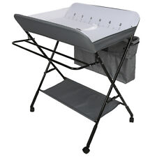 Baby Diaper Changing Table Changing Station Height Adjustable Foldable Moveable
