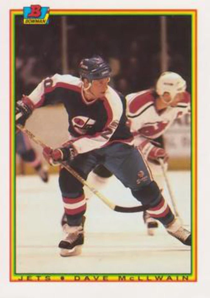 #136 Dave McLlwain - Winnipeg Jets - 1990-91 Bowman Hockey - Image 1 of 1
