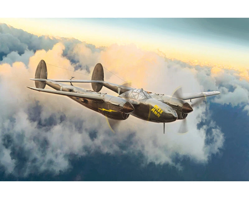 4279805-italeri 1 72 US P-38j Lightning modellismo FAI da te Hobby Colla Ki