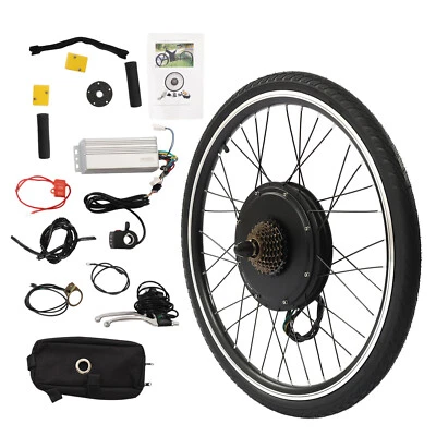 26" 48V 1000W Electric Bike Hub Motor Brushless Gearless Engine Kit Dual Mode - Image 1 of 4