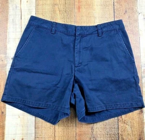 Tommy Hilfiger Women's Navy Cotton Chino Shorts Size 6 28x5 - Picture 1 of 3