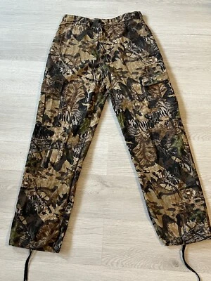 Jerzees Cargo Pants Mens Medium 32x32 Camouflage Mossy Oak Hunting Outdoor - Image 1 of 4