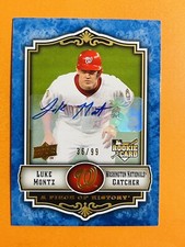 2009 Upper Deck A Piece Of History Luke Montz Auto #128 Nationals /99 Autograph