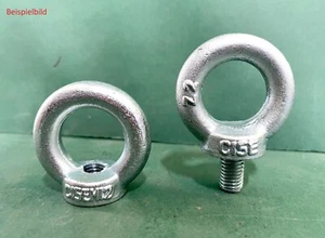 DIN 580 / DIN 582 Ringschraube Ringmutter  C15E verzinkt verfügbar M 6 bis M 48 - Bild 1 von 6