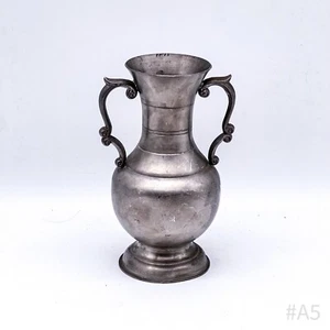 Art Nouveau Vase Amphora Vase Pewter, Handmade 15 CM - Picture 1 of 11