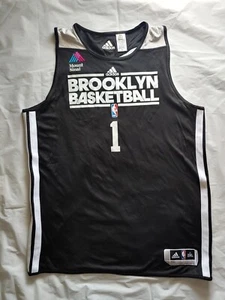 Authentic Brooklyn Nets #1 Reversible Adidas Practice Jersey - Size 2XL / XXL - Picture 1 of 10