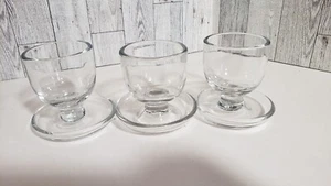 Set Of 3 glass kiddush Cups - Picture 1 of 7