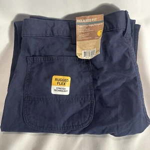 Carhartt Hose Herren 44x32 robust Flex Rigby Latzhose entspannte Passform marineblau 102291 NEU - Bild 1 von 6