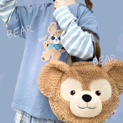 New Sea Hidden Sailor Duffy Face Bear Plush Toy Bow Tote Bag Large - Image 1 of 4