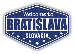 Bratislava Stadt Slowakei Grunge Reise Stempel Autoaufkleber Aufkleber - Bild 1 von 1