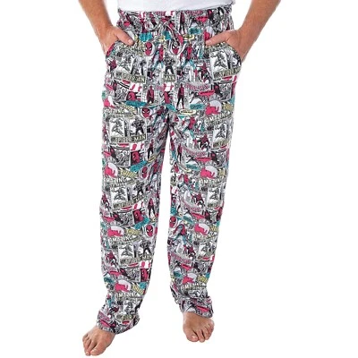 Marvel Men's Spiderman Vtg Comic Book Print Lounge Pants All Over Design Medium - Image 1 of 4