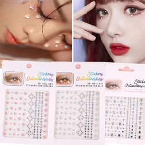 Diy Strass Gesicht Aufkleber Glitzer Make-Up Temporäre Tattoo Körper Nagel æ - Bild 1 von 20