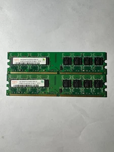 2 x 1GB HYNIX DDR2 667MHZ unbuffered Desktop Ram (HYMP512U64CE8-Y5) - Picture 1 of 2
