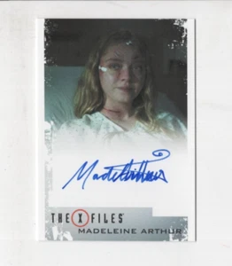 MADELEINE ARTHUR AUTOGRAPH THE X-FILES SARAH TURNER AUTO CARD 2018 RITTENHOUSE - Picture 1 of 2