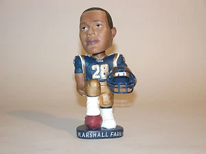NFL MARSHALL FAULK # 28 ST LOUIS RAMS BOBBLE HEAD DE BOBBLE DOBBLES CHINA - Imagen 1 de 2